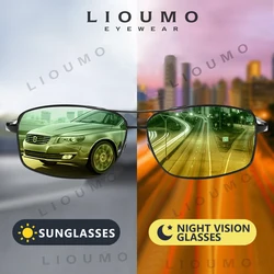 LIOUMO Classic Day Night Vison Glasses For Driving Photochromic Polarized Sunglasses Men Women Chameleon Eyewear Anti-Glare