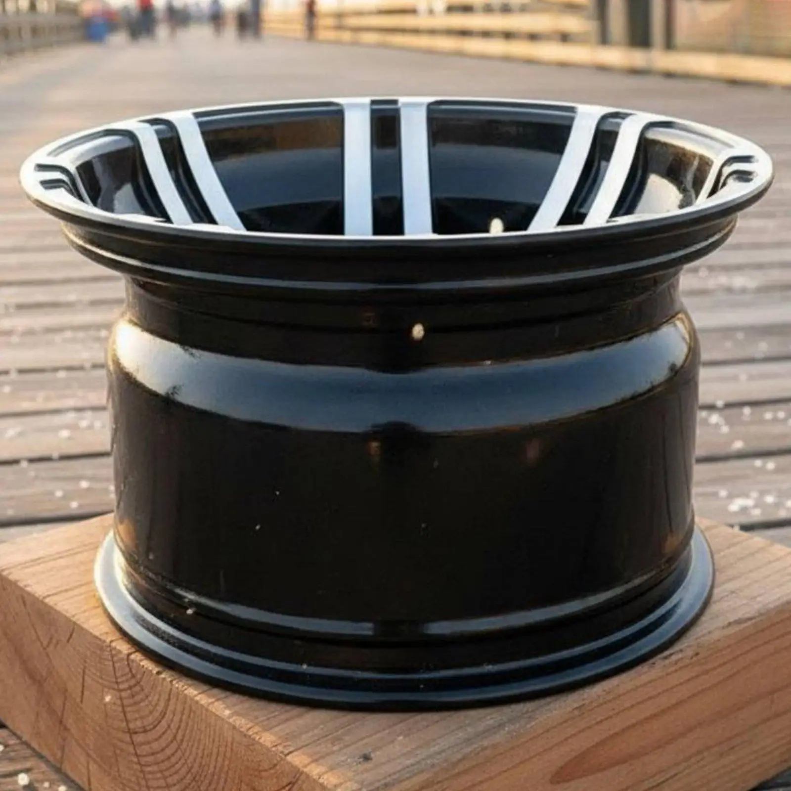 Smooth Handling Aluminum Alloy Wheel 205 50 10 Tire Set for Kart Sightseeing Vehicle