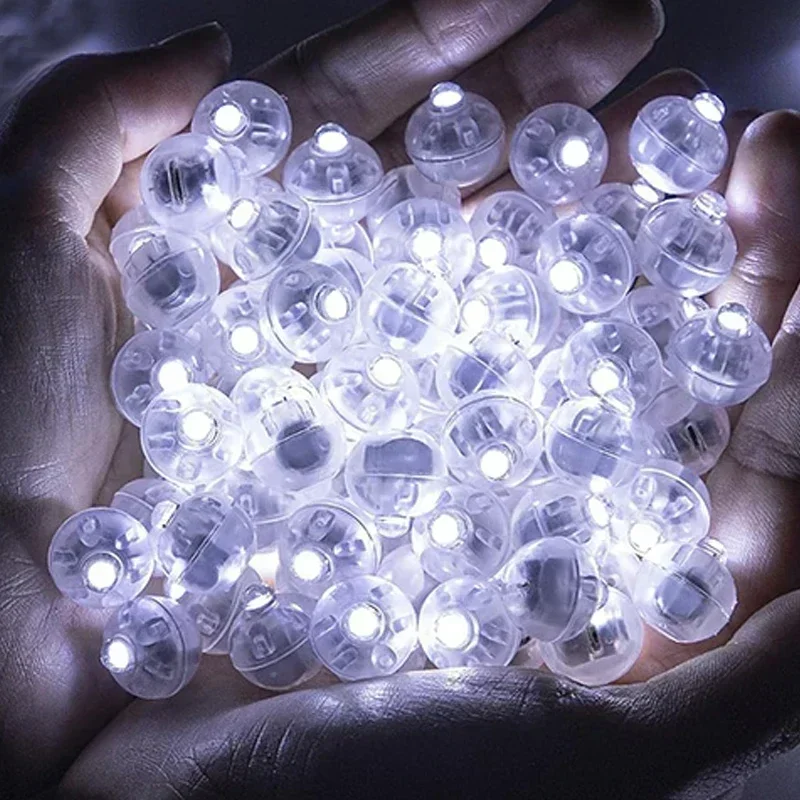 100/10 Stuks Lichtgevende Tumbler Ball Lamp Mini LED Ballon Licht Kleurrijke Knipperende Lantaarn Kerst Bruiloft Verjaardagsfeestje decor