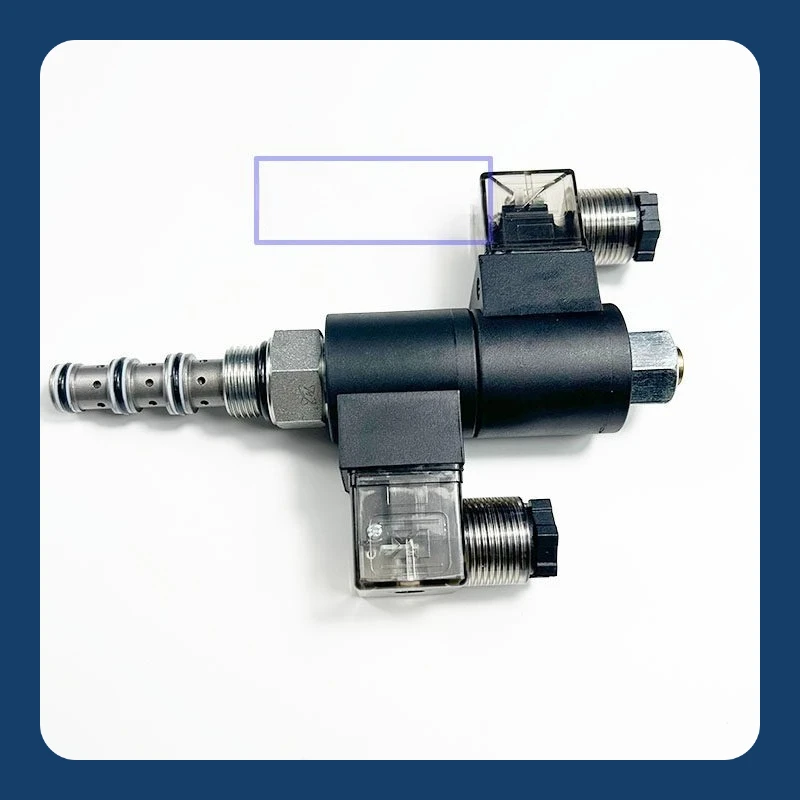 Threaded plug-in electromagnetic directional valve three position four-way DHF08-34 series
