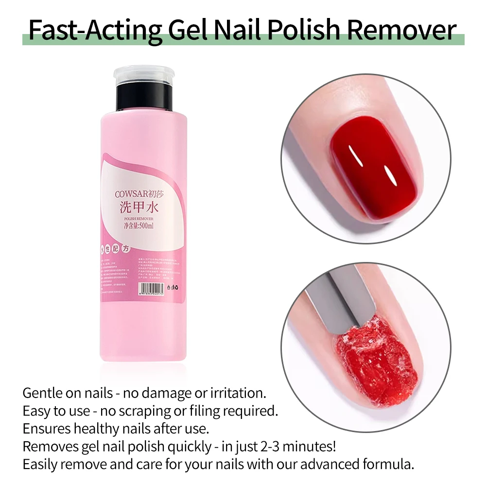 500ml Press On Nail Gel Polish Oil Remover Detergente per unghie Gel UV Remover Professionale Non irritante Strumento liquido per la cura del manicure fai da te