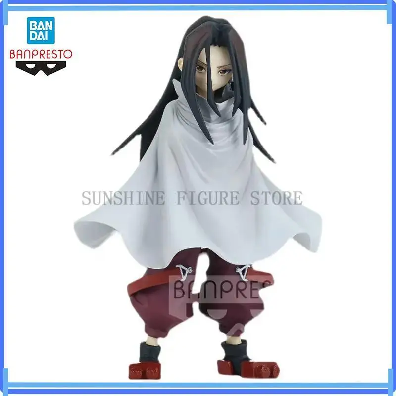 Bandai In Stock Shaman King Figure Yoh Asakura with Sword Standing Posture Anime Action Figure Model Boxed Toys Gift Genuine