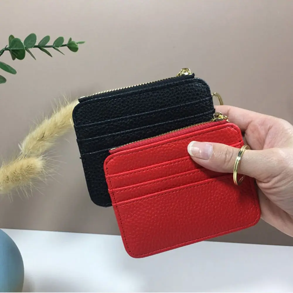 Vintage trend ige klassische einfarbige multifunktion ale ID-Karte Geldbörse Brieftaschen Frauen Geldbörse Geld tasche koreanische Karten halter