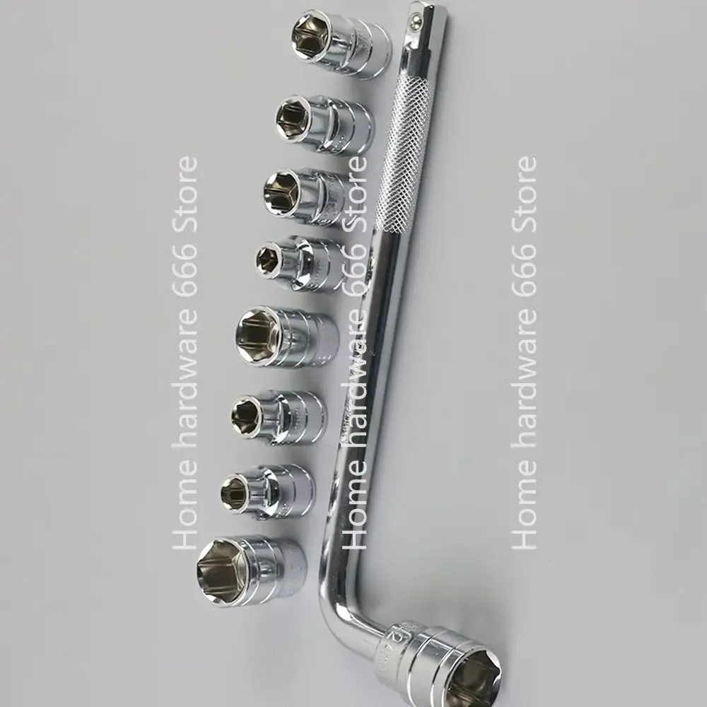 

10-компонентный набор втулок из хром-ванадиевой стали, комбинированный инструмент для ремонта автомобиля