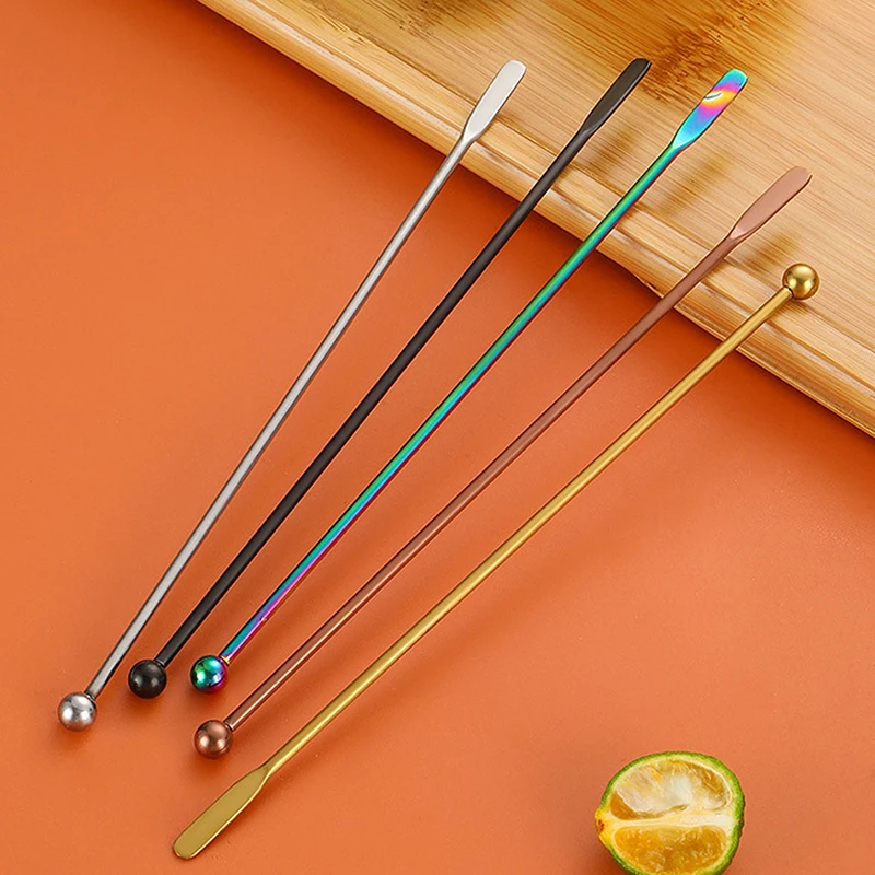 304 Stainless Steel Coffee Stir Stick Bar Juice Rio Cocktail Creative Mixer Stick Champagne Swizzle Sticks