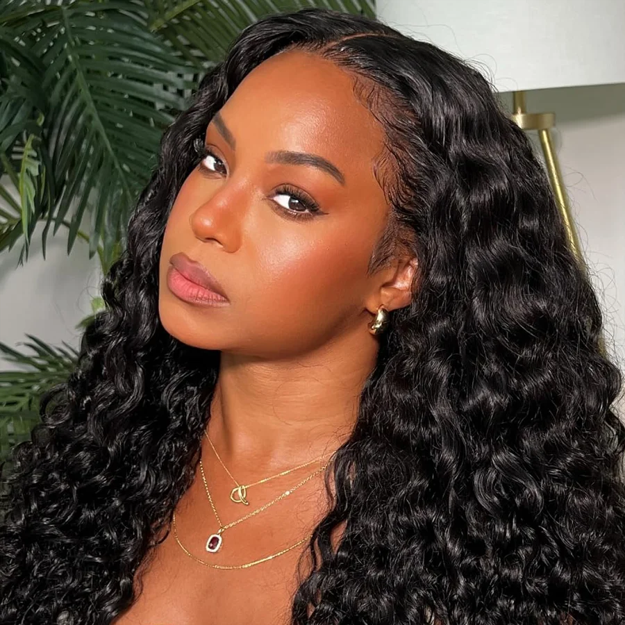

Natural Color Human Hair Wigs 200% High Density 40 Inches Long-length 7x6 13x6 13x4 HD Transparent Lace Frontal Wig 1B Black Burmese Curly For Women Pre Plucked Brazilian Hair