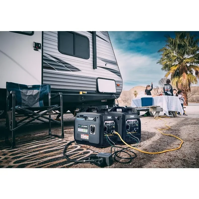 Super-Quiet 59dB Pulsar GD400BN 4000W Dual Fuel Generator | RV-Ready 30A Outlet Parallel Capable for Camping & Home Backup