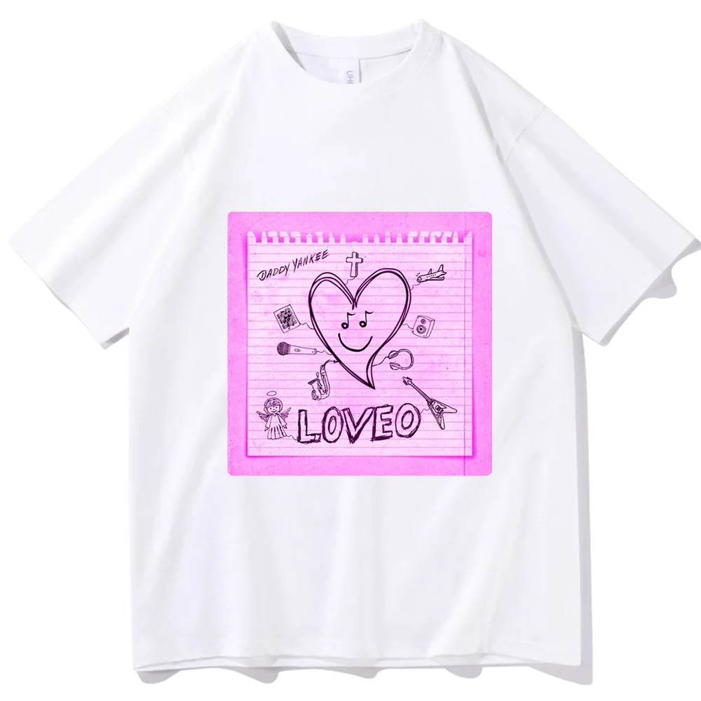 Daddy Yankee LOVEO T-Shirts Man Women Summer Casual O-Neck Short Sleeve Shirts Fans Gift