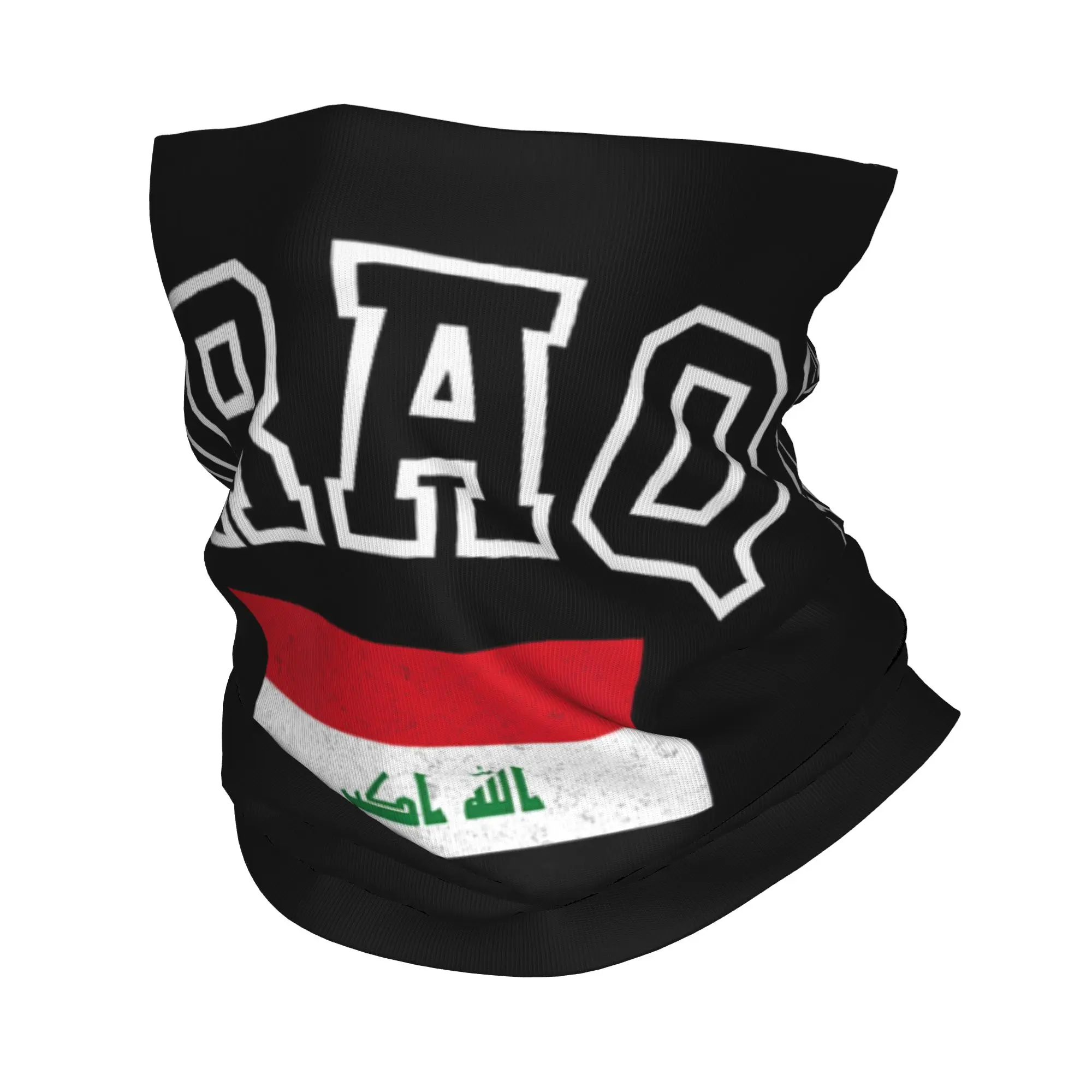 

Iraq Flag Accessories Bandana Neck Cover Magic Scarf Cool Ride Balaclava Unisex Windproof