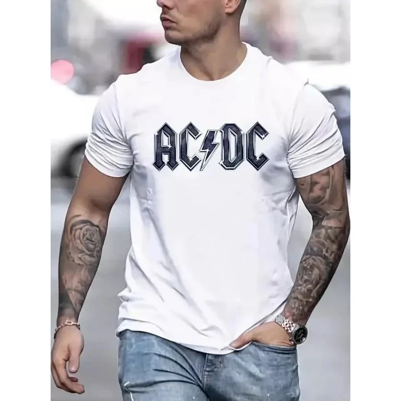 Unisex 2025 T-shirt classic rock band crew neck black T-shirt high quality breathable sports top