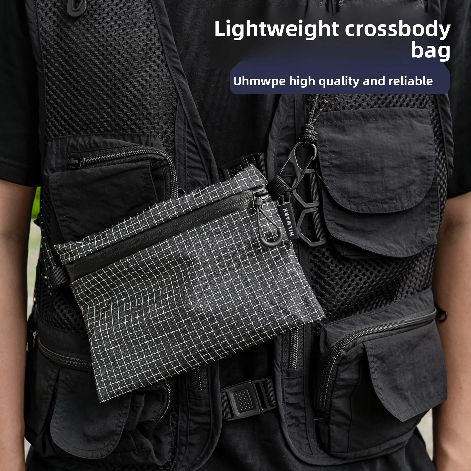 

2025 HILMARK Tactical Sling Bag - 20g/30g Lightweight Molle EDC Pack, Water Repellent Crossbody Bag for Hiking/Cycling/Camping