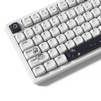 130+ Keys MOA Profile White Astronaut PBT Keycaps Customs Dye Sub Key caps  for Cherry Gateron MX Switches Mechanical Keyboards