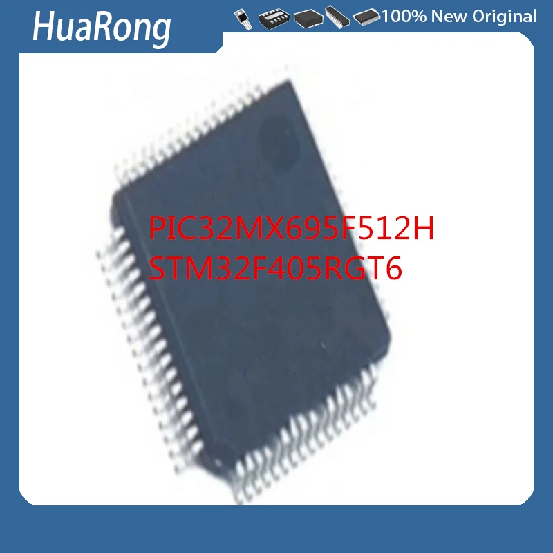 5Pcs/Lot  PIC32MX695F512H-80I/PT   STM32F405RGT6 STM32F405 32F405RGT6  QFP64