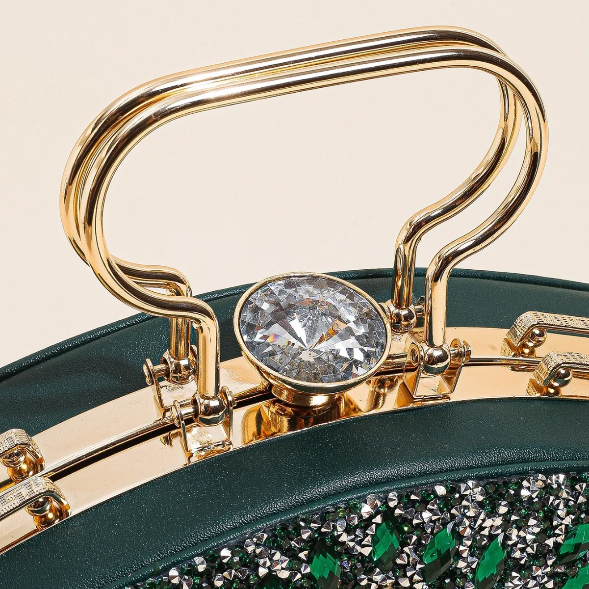 

Ele Diamond Embedded Evening Bag Wedding Banquet Handbag iny New Model Cross-Border Luxury Sensation Drilled Rhinestone