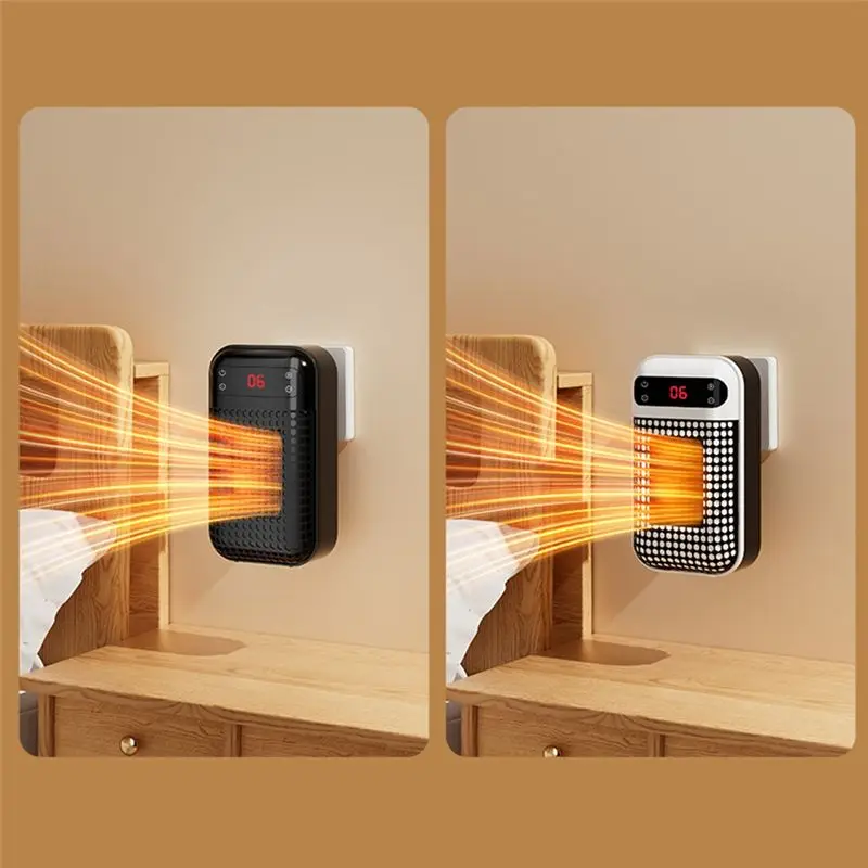 AEE4-Portable Heaters For Indoor Cordless Powered Heater 500 Watt Heater For Winter Remote Heater+LED Display