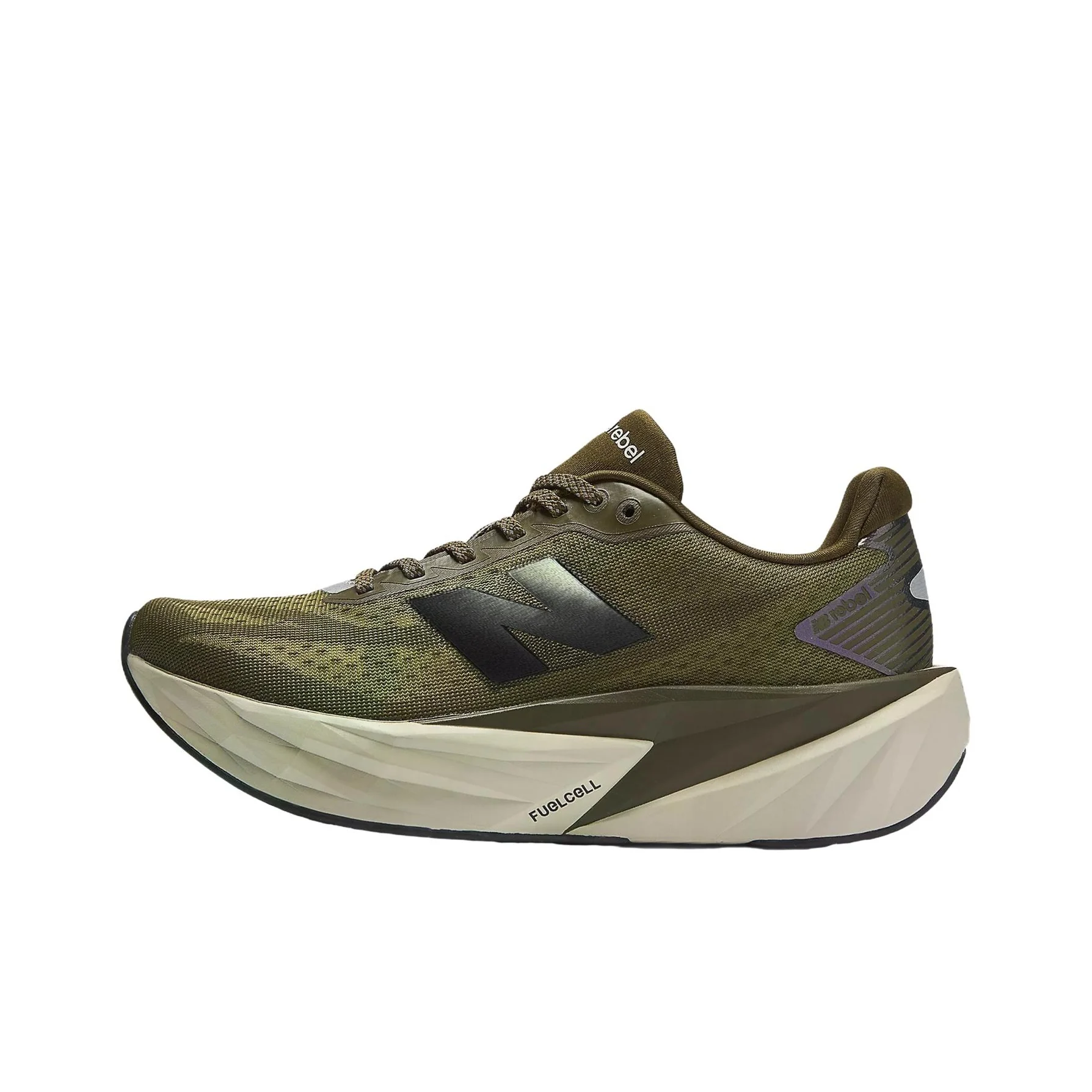 New Balance FuelCell Rebel V5 Breathable Reflective Breathable Reflective Running Shoes Women's Green Black WFCXPA5