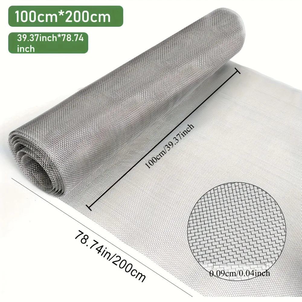 Nano PP Invisible Window Screen Mesh Self-Assembling,  Durable Filtering for Garden, Mice, Insects Invisible Mesh