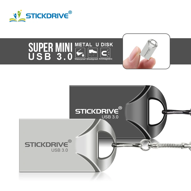 Stainless Steel USB 3.0 pen drive 256gb 128gb usb flash drive 8gb 16gb 32gb 64gb pendrive usb stick with keychain Flash Drive