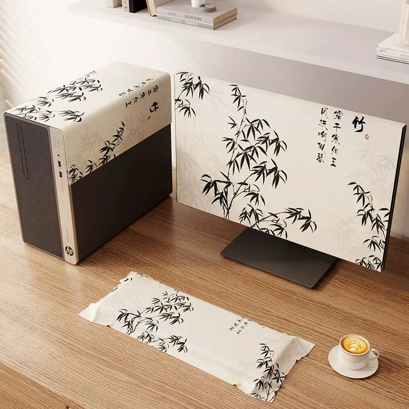 3pcs/lot Desktop Computer Monitor Dust Cover Cloth New  Computer Screen Mechanical Keyboard Host Protective Cover