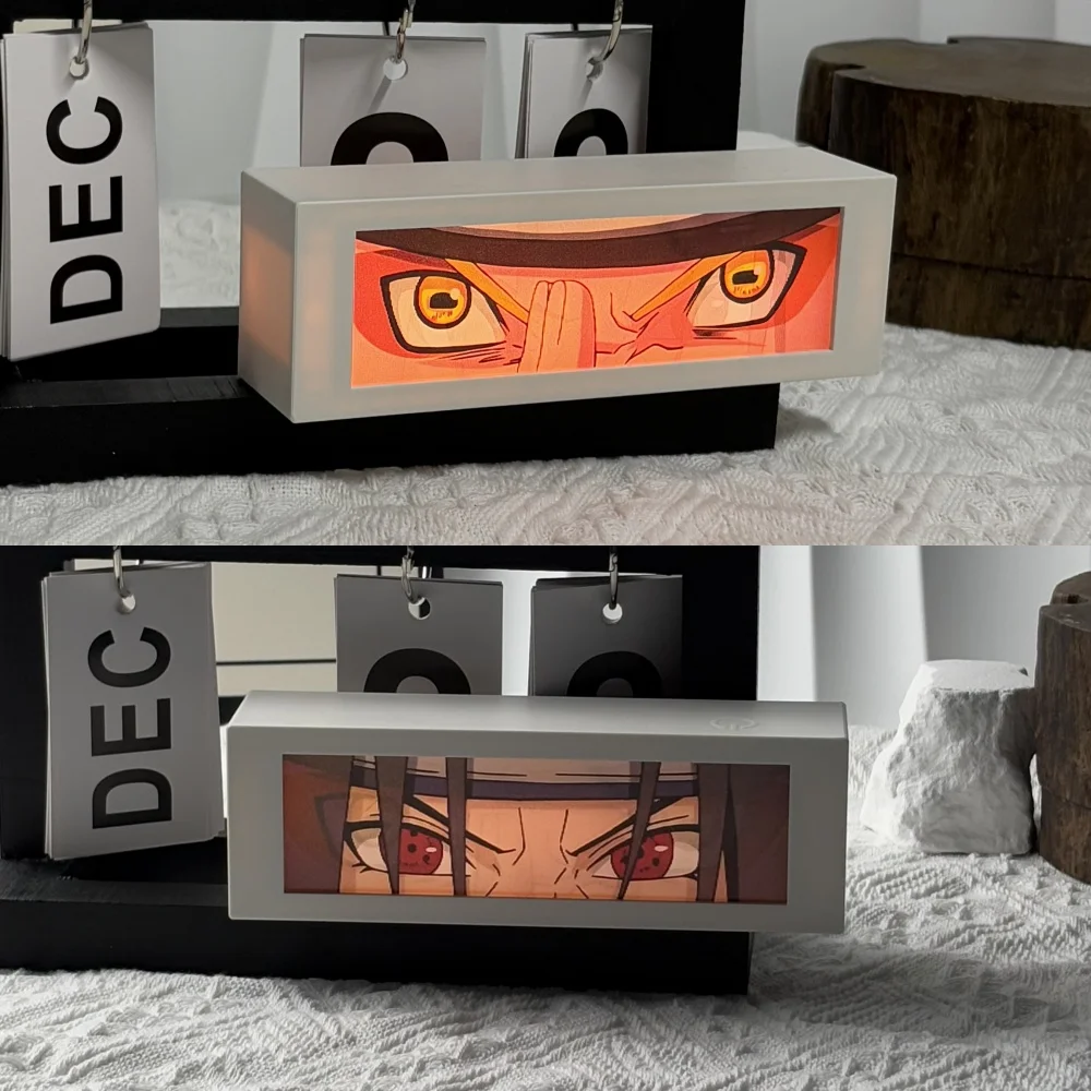 

LED Anime Motion Light Box for Bedroom Decoration Box Birthday Gifts Bedside Night Lamp Table Lamps Room Halloween