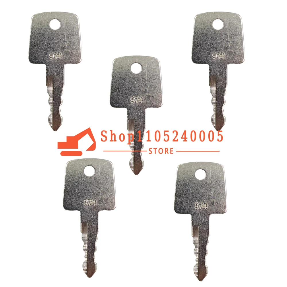 20/10/5/1PCS 974 New ignition Keys for Heavy Equipment 2820-00003 Ignition Key Roller Compactor Loader Equipment