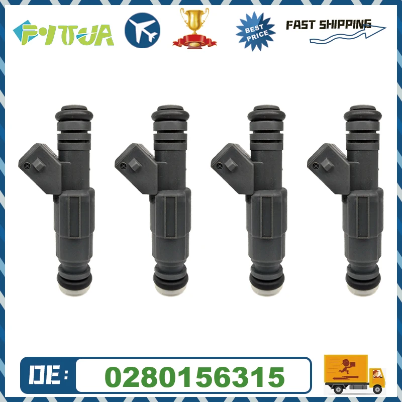 

4 шт. топливный инжектор 0280156315 для Geely Meiri ster rhizcilinder Youliou Xiali N3