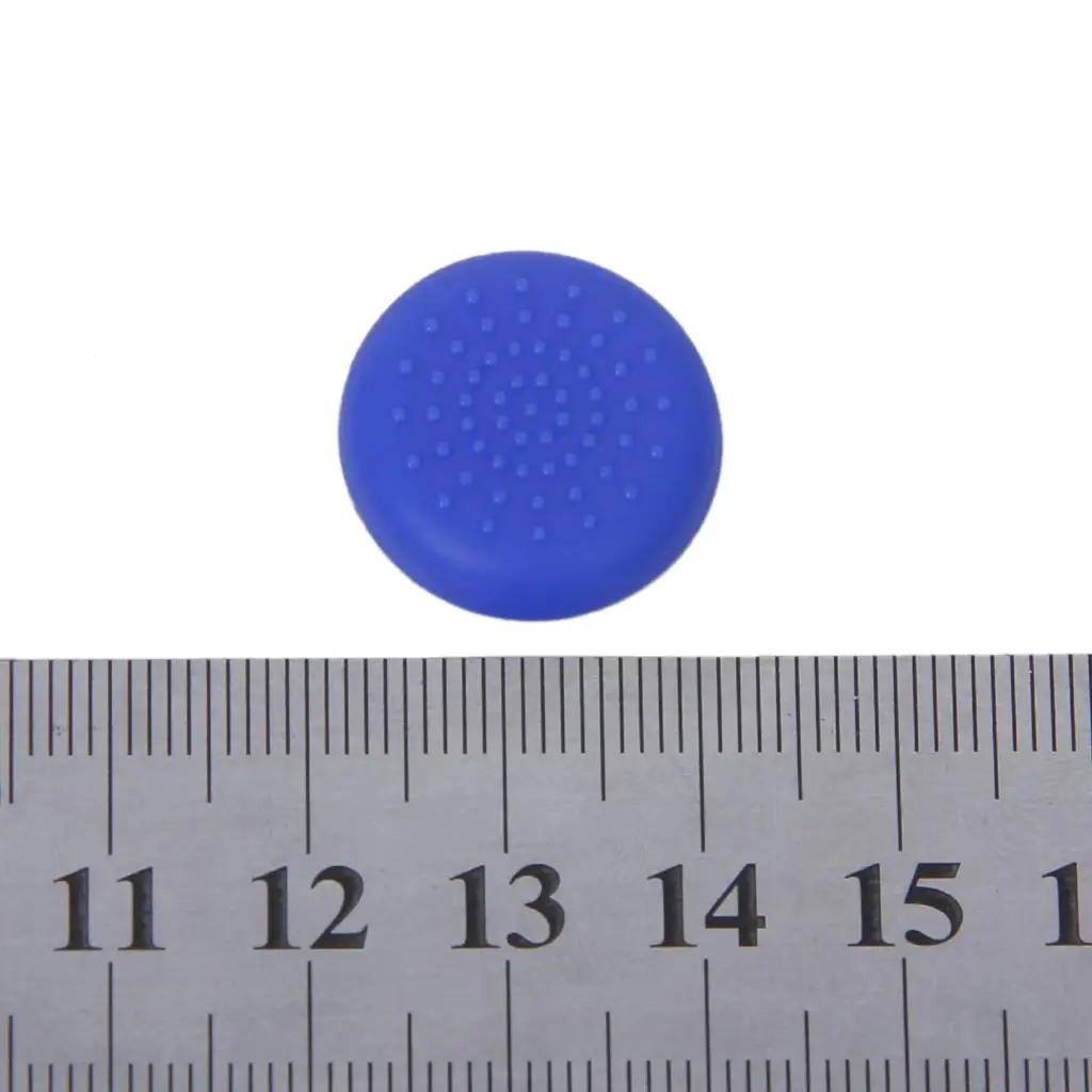 Blue Joystick Thumbstick Caps for PS4 Controller Replacement Grips for Sony Gamepad Pair