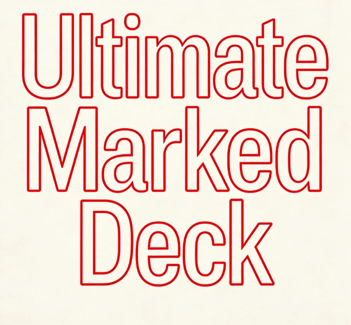 Ultimate Marked Deck Playing Cards Magic Trick Close Up Poker Street Illusion Mentalism Gimmick Magician Props
