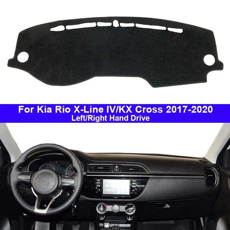

For Kia Rio X-Line IV KX Cross 2017 2018 2019 2020 Car Accessories Protective Pad Dashboard Cover Silicone Non-Slip Mat Sunshade