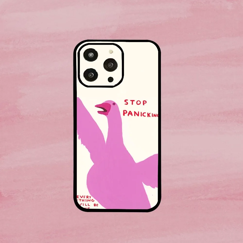 David Shrigley Artwork Phone Case For Iphone 15 11 13 14 Pro Max 7 8 Plus X Xr Xs Max Se2020 12mini Cover Case