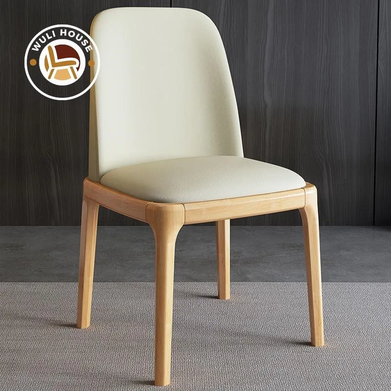 

Solid Wood Nordic Dining Chair Home Light Luxury High-end Comfortable Chair Back Stool Simple Hotel Restaurant Octagonal Chair