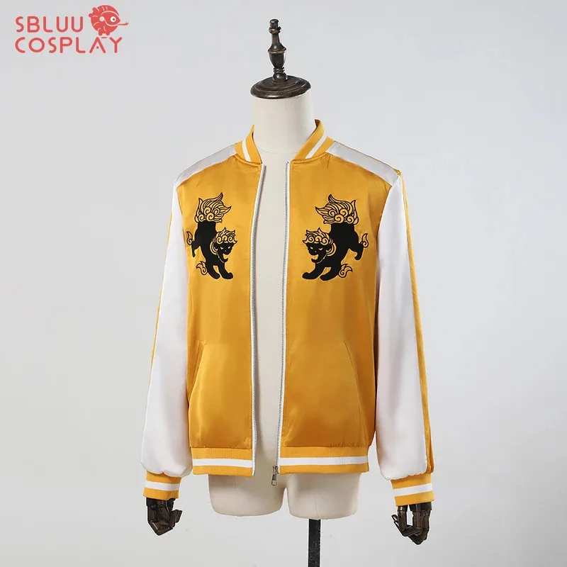 DY20SBluuCosplay Anime Tomiyama Choji Jo Togame Kostum Cosplay Jersey Jaket Bordir Lion Den College Pakaian Olahraga Harian25