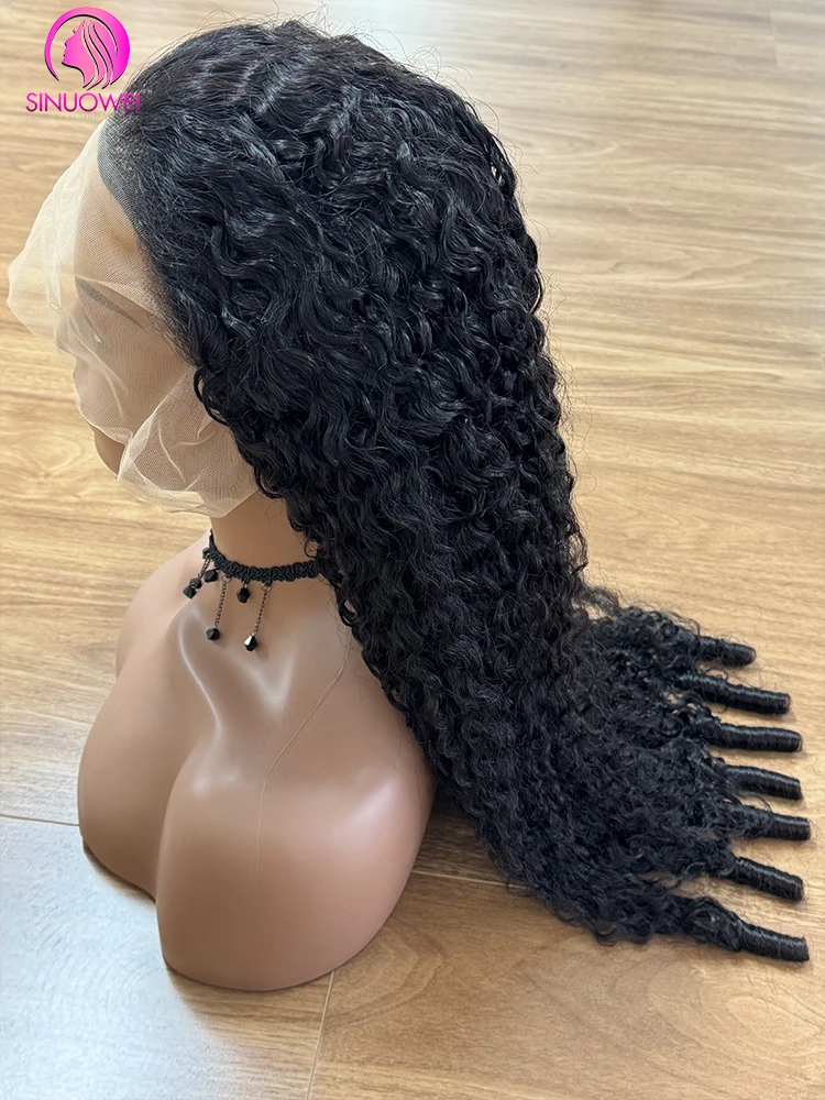 

12A Burmese Curly Human Hair Wig 13x6 Transparent Lace Front Wig With Natural Baby Hair For Women 180% Brazilian Human Hair