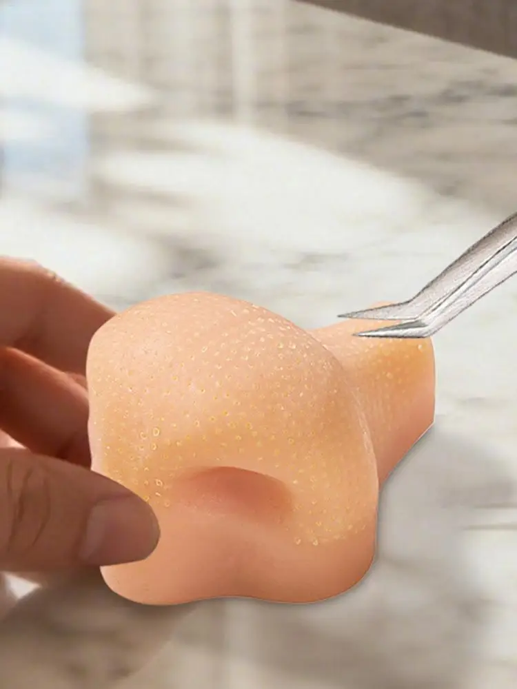 Juguete Pop de espinillas para niños y adultos, silicona para apretar, reducción de estrés, reutilizable, alivia el estrés, juego de nariz, Popper divertido