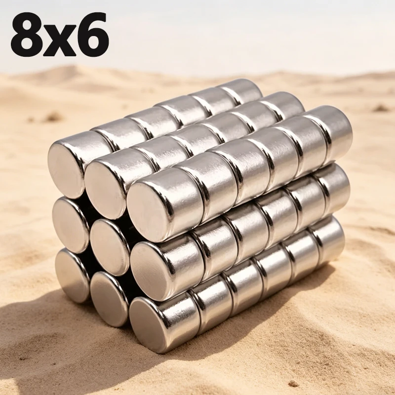 

10-200pcs 8x6mm Magnet Round Diy Tool Craft Fridge Kitchen Refrigerator Office Science 8*6mm Accessory