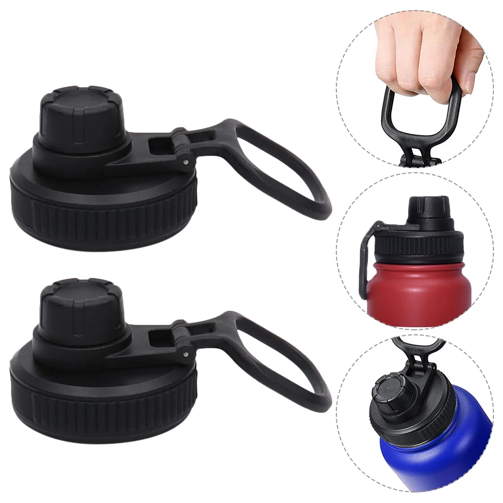 

2 Pcs Drink Bottle Spouts Water Wide Mouth Sports Cap Widemouthed Lids Leakproof Covers