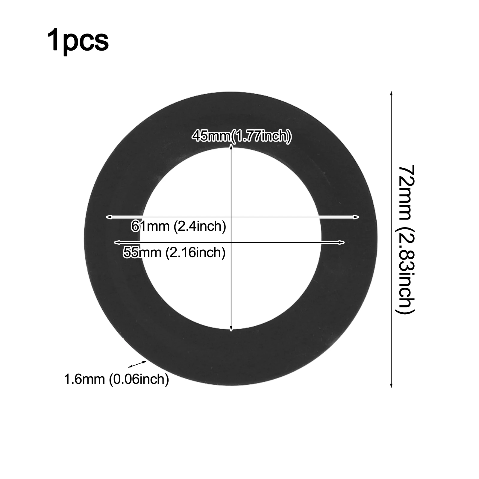 1 Pcs Toilet Flush Valve Rubber Seal For Siamp 49 & 50 Silicone Drain Valve Gasket Replacement Part 34490507