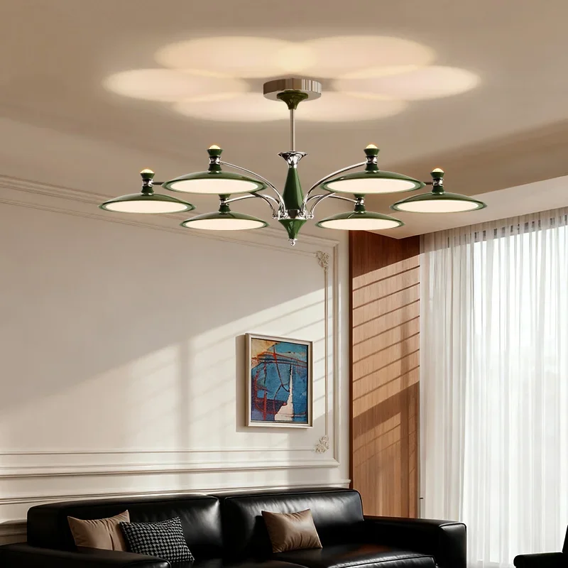 Retro medieval style living room chandelier French super bright hall main light designer lighting fixtures