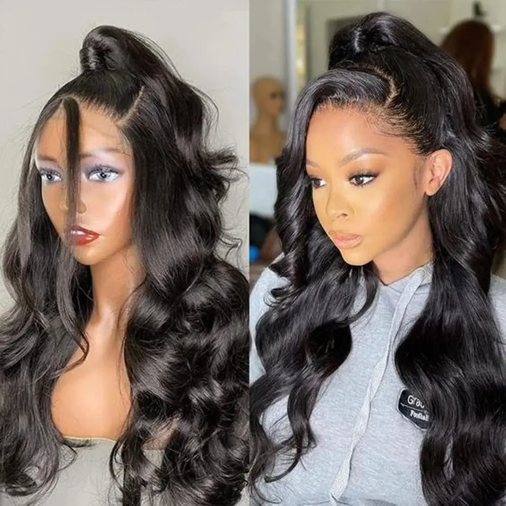 Body Wave 360 Full Lace Wig Human Hair 200 Density Lace Frontal Wig Brazilian Hair Wigs For Black Women 360 Lace Frontal Wig