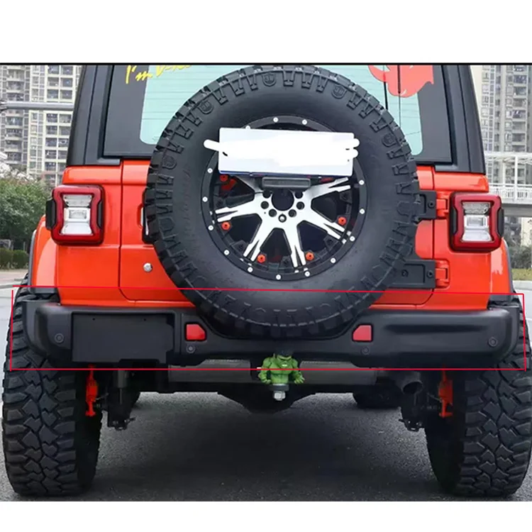 Factory Sales 4x4 offroad parts Plastic 10th Rear bumper for Jeep Wrangler JL 2018+