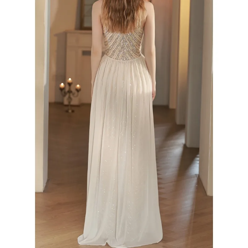 قبالة الكتف حورية البحر فساتين السهرة مع قطار للانفصال المرأة Bodycon الترتر ماكسي فساتين الحفلات فستان حفلات