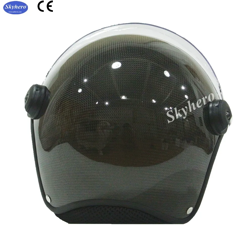 Real Carbon Material Paramotor Helmet, PPG Sports Helmet, M, L, XL, XXL, 4 Size