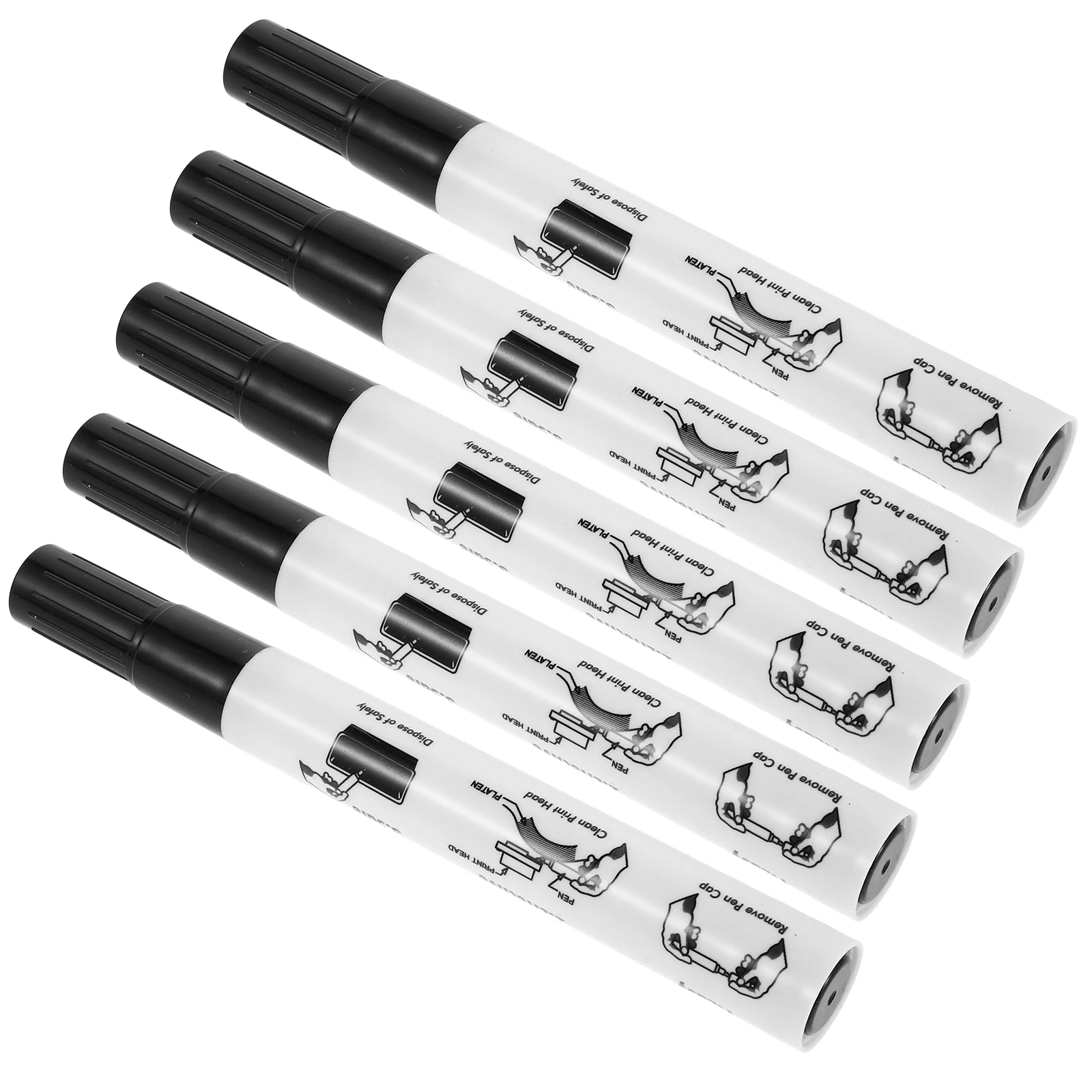 

5pcs Cleaning for Printer Head Thermal Efficient Pens Kit Marker Printhead Supply Printer Cleaning Pen 3D Printing Accessories