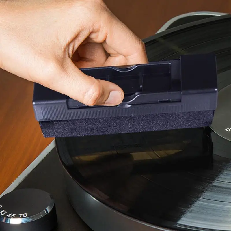 مجموعة أدوات تنظيف السجل، فرشاة تنظيف ألبوم التسجيل، منفضة LP، مضادة للكهرباء الساكنة، مجموعة لا تسبب ضررًا لملحقات المنتجات الرقمية