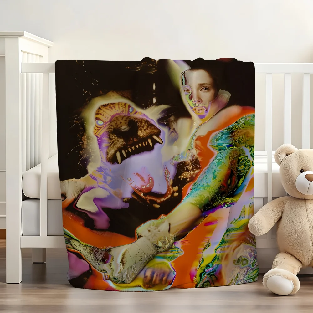 بطانية غبية للمغنية إيما لويز ناعمة وصديقة للبشرة لسرير الأريكة ومفرش سرير قيلولة لحاف جميع المواسم #3