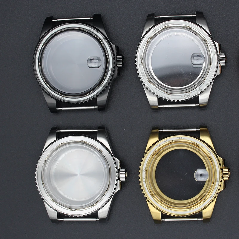 

NH35 Case 40mm Stainless Steel Waterproof Watch Case Sapphire For GMT/SUB NH34 NH35 NH36 NH38 4R36 Miyota 8215 ETA 2824 Movement