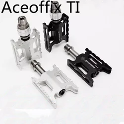 Aceoffix pedal ultra light quick disassembly for brompton bike bmx universal titanium bearing aluminum alloy pedal