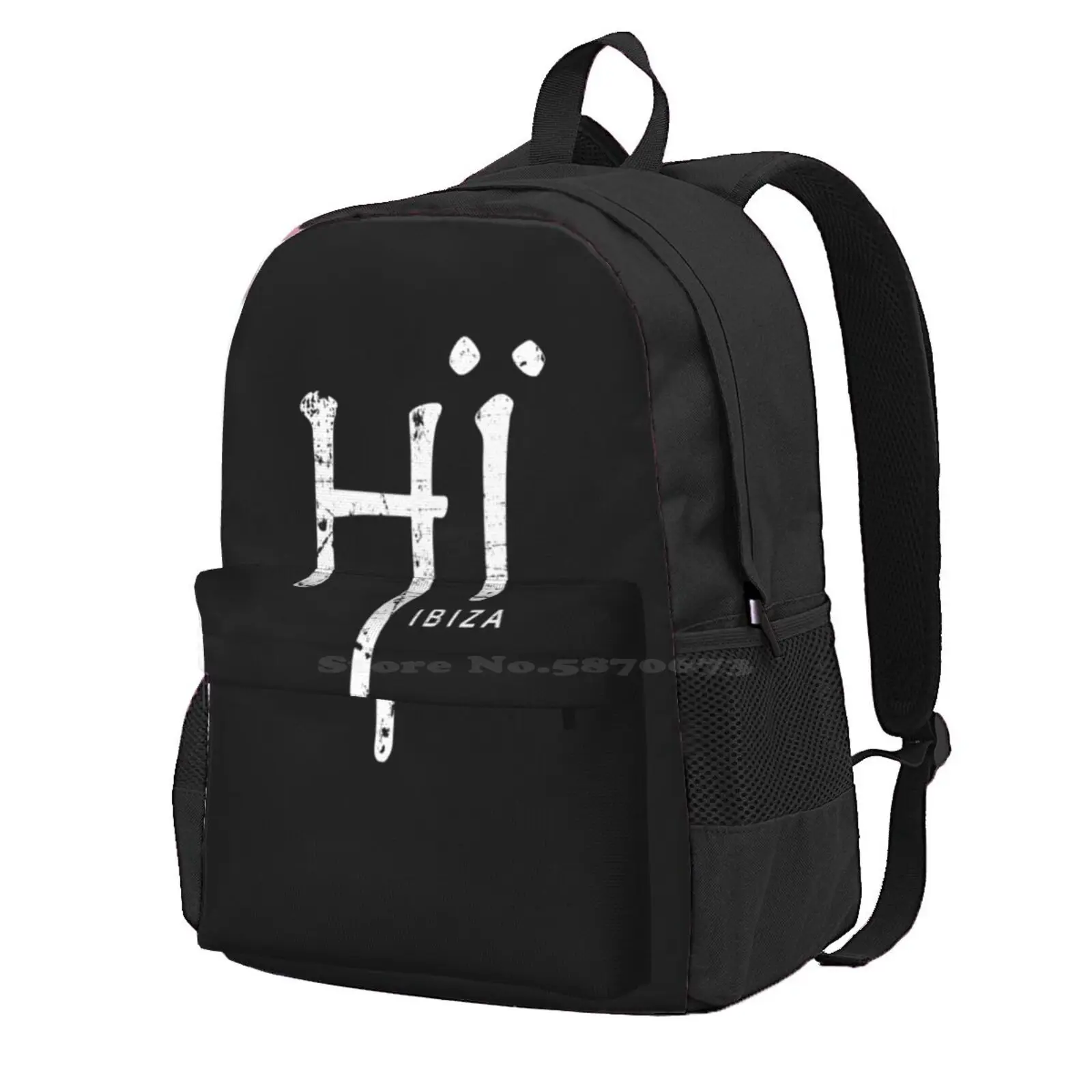 Hï Ibiza Special Worn White T-Shirt Design Hot Sale Schoolbag Backpack Fashion Bags H ? Ibiza Ushua ? A Ibiza Party In Ibiza