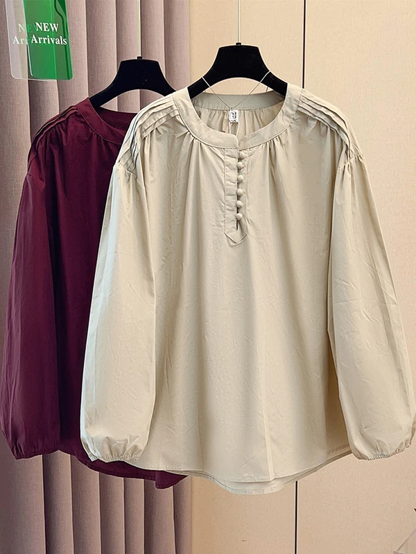 تصميم فضفاض أنيق للنساء، إحساس للخريف والشتاء، مقاس كبير، يغطي البطن، متعدد الاستخدامات، أخت سمينة irt #3