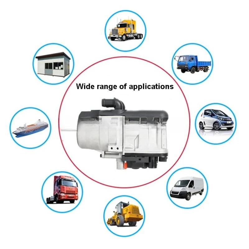 سخان مياه 12 فولت 5 كيلو وات هاتف Gsm للتحكم عن بعد مع مضخة مياه لوقوف السيارات سخان مسبق